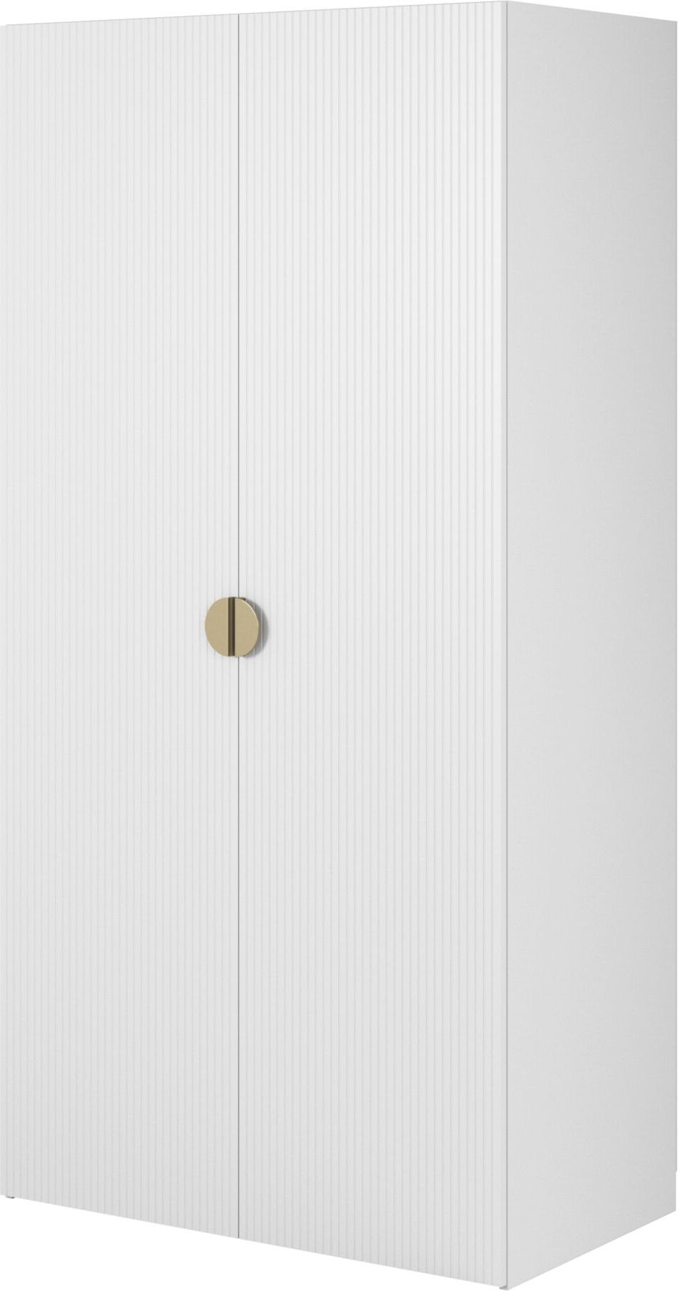 Selsey Moonir - Kleiderschrank 2-türig mit Kleiderstange, 100 cm, weiß