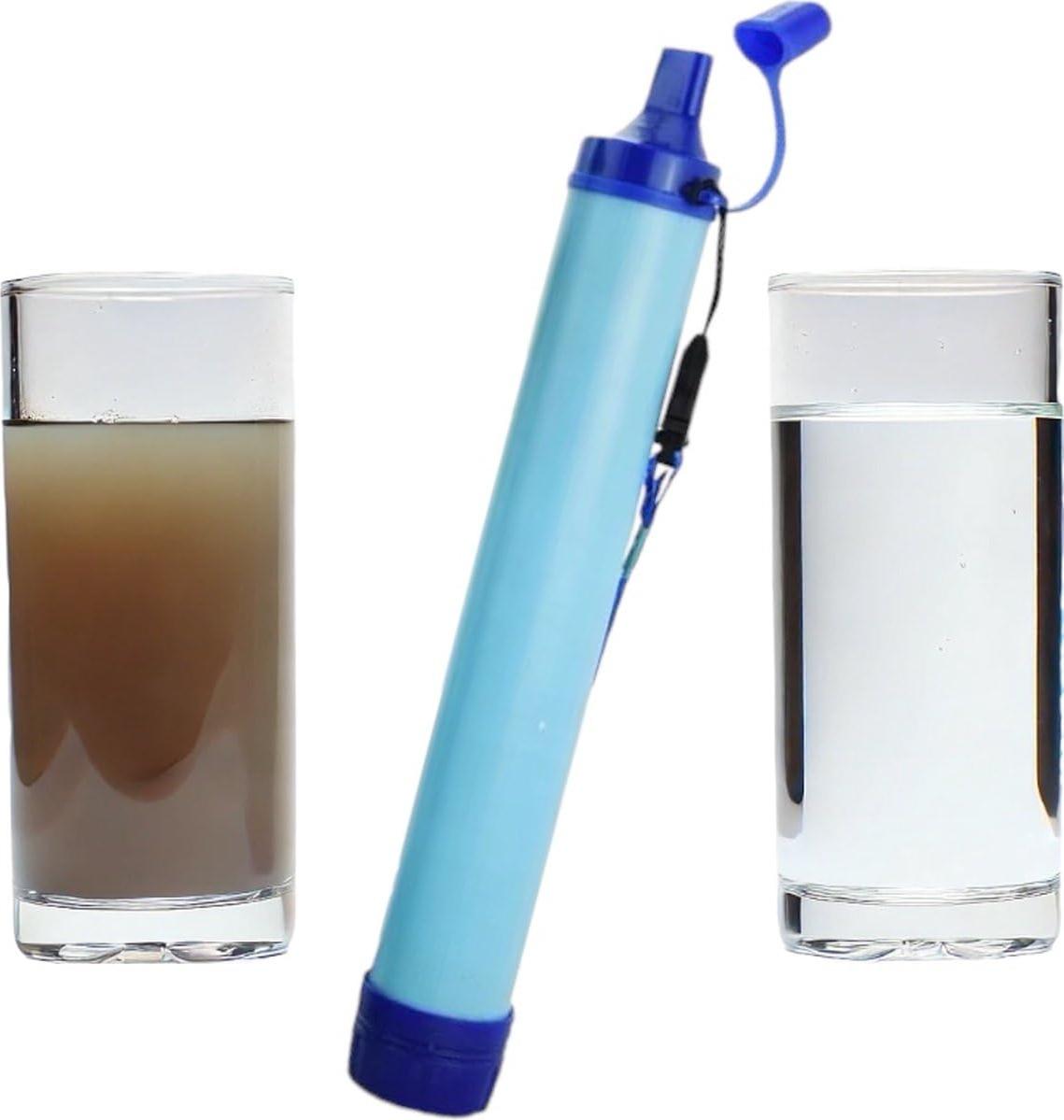 Markenlos Wasserfilter Notfallpaket - Notfallpaket - Wasserfilter - Wasserfilter Survival - Trinkflasche