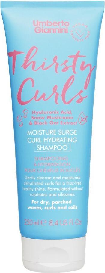Umberto Giannini Thirsty Curls Curl Hydrating Shampoo for Dry and Dehydrated Curls 250ml