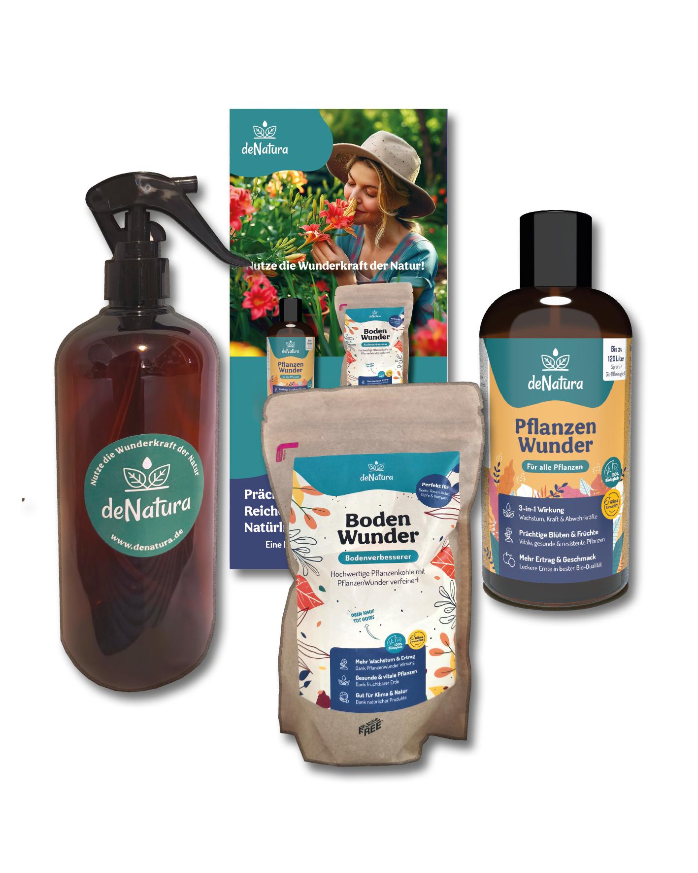 deNatura PflanzenWunder und BodenWunder Vorteilspaket – jetzt mit Sprühflasche DN-1031