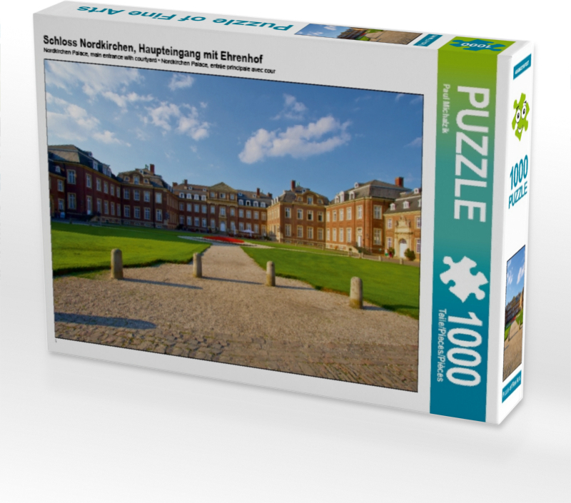 Calvendo Schloss Nordkirchen, Haupteingang mit Ehrenhof 1000 Teile Puzzle quer 640x480mm, Michalzik Paul; 7297205