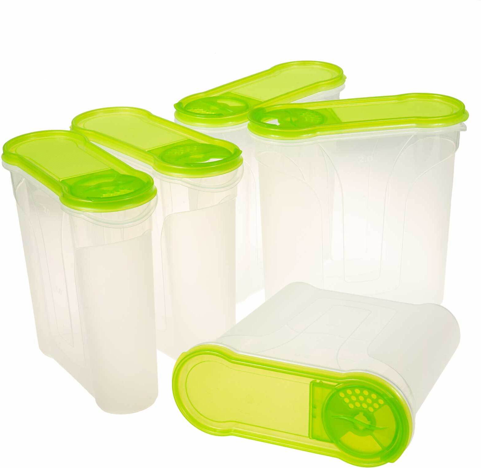 SIDCO Schüttdose 2,4 Liter 5x Auswahl 5 x grün 52069