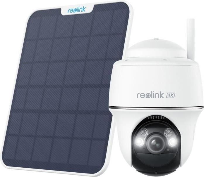 REOLINK B440 bezpečnostná kamera, 4K, solárny panel, farebné nočné videnie, obojsmerný zvuk, biela