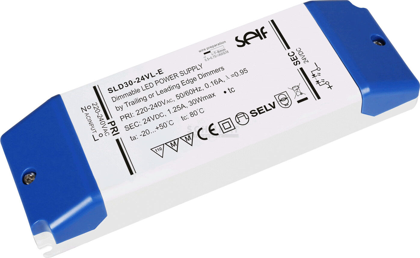 DOTLUX LED-Netzteil CV 24V 120W 0,5-5A dimmbar Phasenabschnitt/-anschnitt IP20