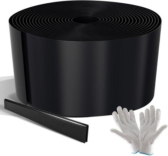 OEM Flexible Gartengrenze aus Edelstahl 45 m x 15 cm, Dauerhafter Rasenrand für Gärten, Wege und Rasengrenzen schwarz 2026
