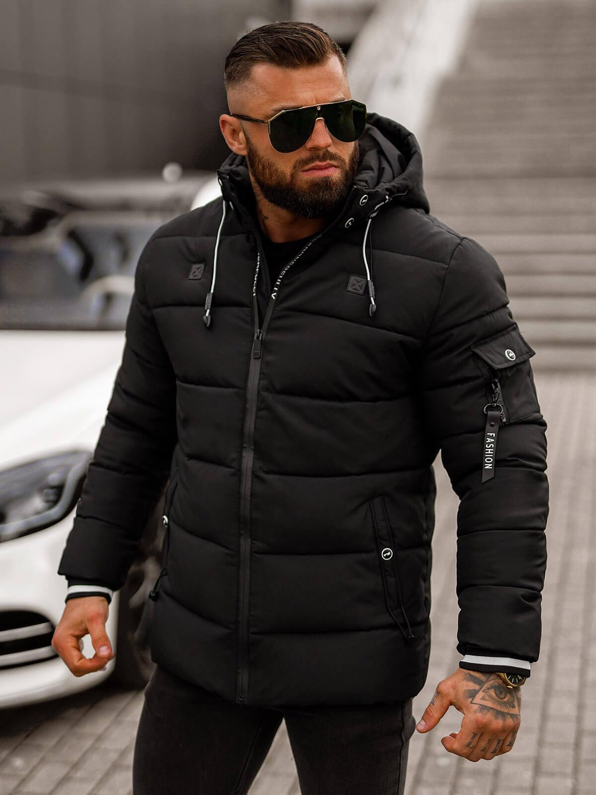 Herren Jacke Schwarz OZONEE JS/57M7502/392 M
