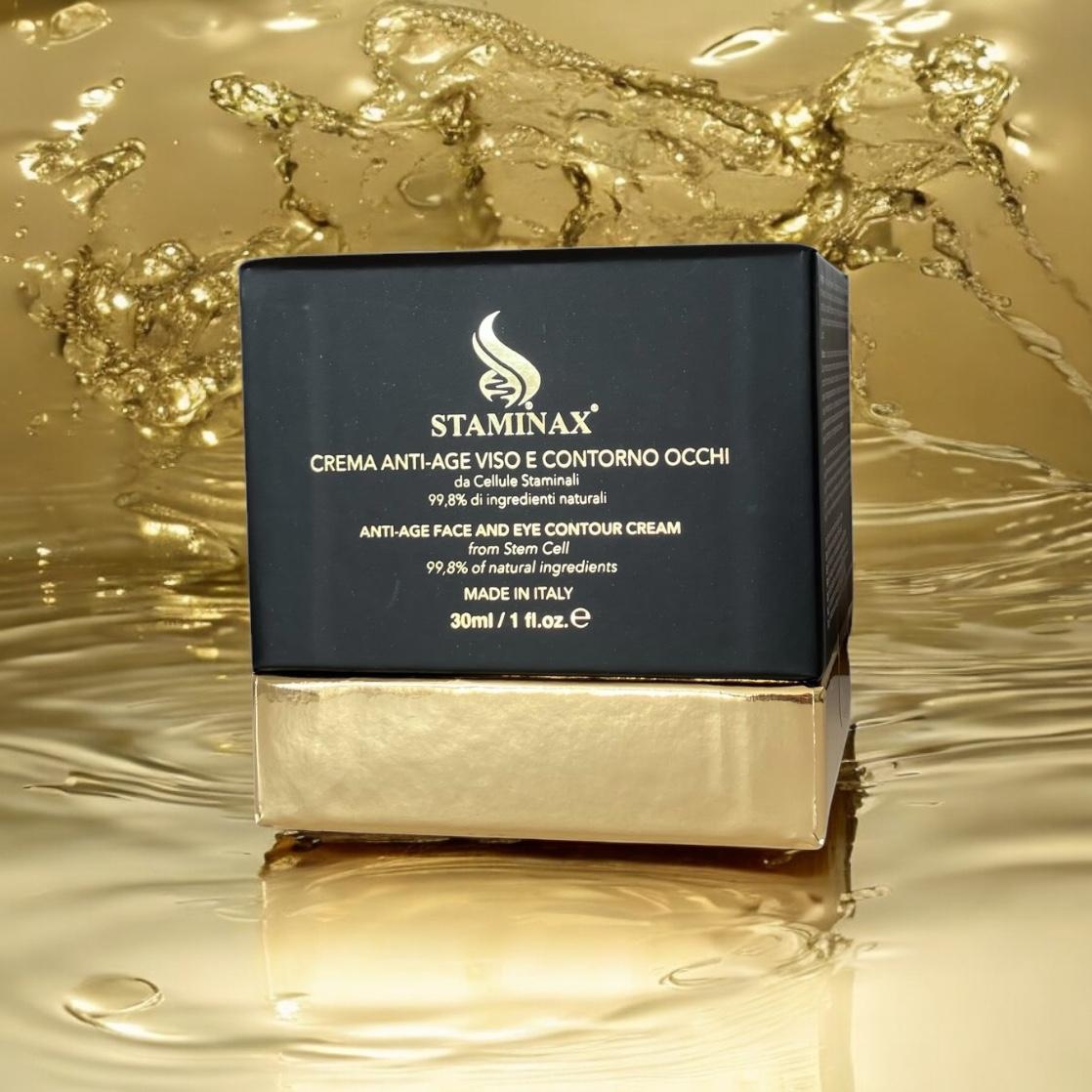STAMINAX Anti-Aging-Creme für Gesicht und Augenpartie aus Stammzellen ( Italy)
