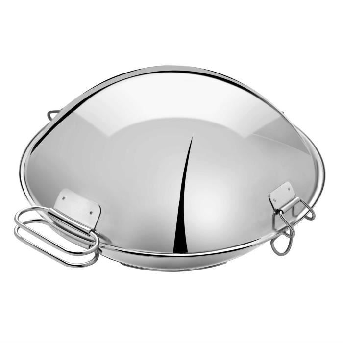 ARTAME Cataplana aus Edelstahl - Ø 32 cm - Silbergrau