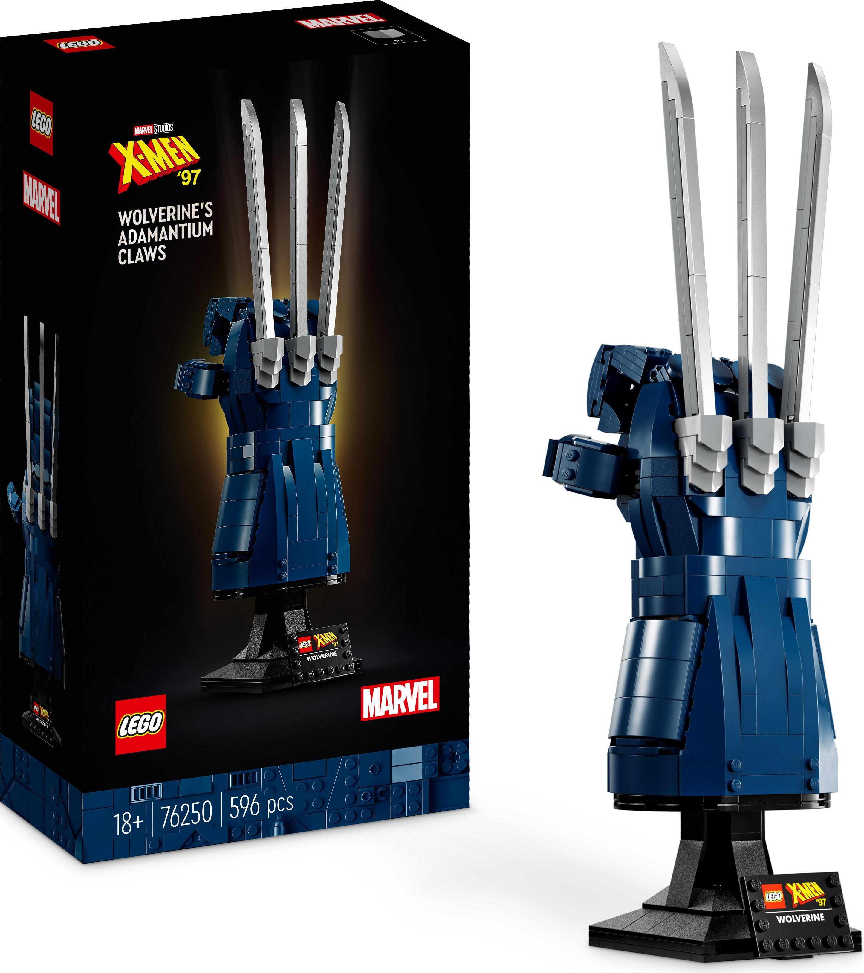 LEGO 76250 Marvel Wolverines Adamantium-Klaue, Set zum Nachbilden eines Handschuh-Modells basierend auf der TV-Serie X-Men ’97, Modellbausatz, Sammler-Geschenk für Männer, Frauen und Superhelden-Fans