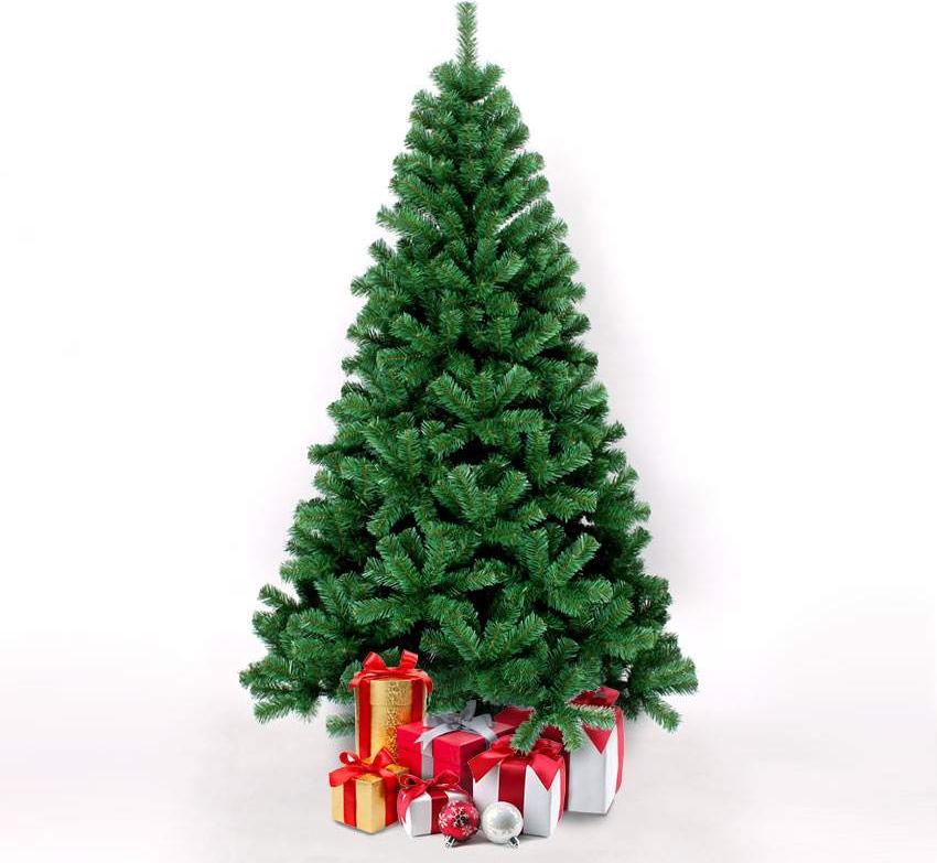 EcoXmas Künstlicher klassischer grüner PVC Weihnachtsbaum 180cm Stockholm