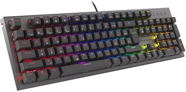 Gaming Tastatur Genesis Thor 303 Cz/Sk Rgb Hintergrundbeleuchtet Mechanisch Rot Schwarz Switch Hot Swa