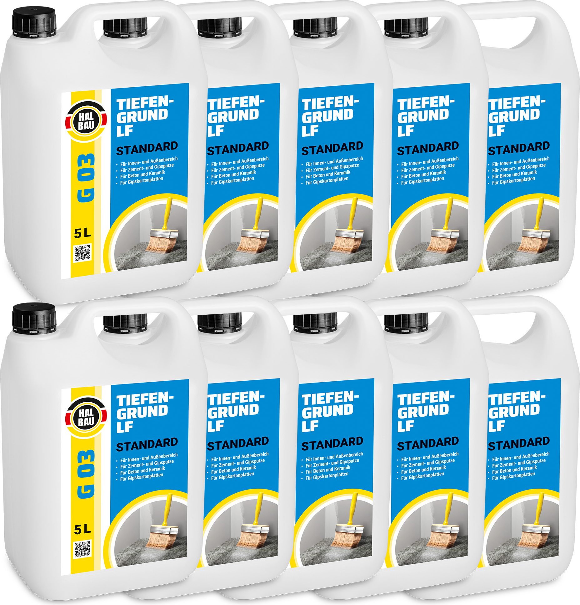 Hangato GmbH Tiefengrund Standard 50L Grundierung Haftgrund Wand Boden Innen Außen HB G03 HB_G03_50