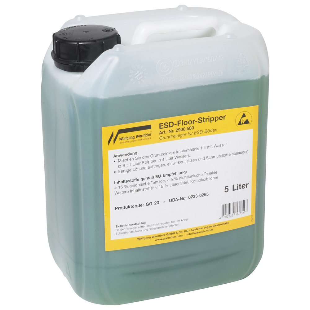 Warmbier Grundreiniger, ESD, 5 l 2900.580 (Putzmittel Fussbodenreiniger Floor)