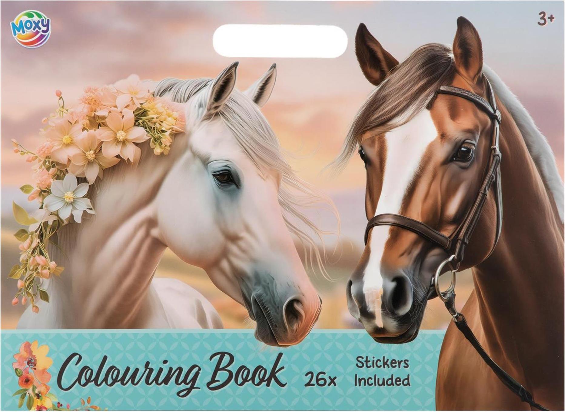 Moxy Pferde Malbuch + Stickerbogen 25p 190002