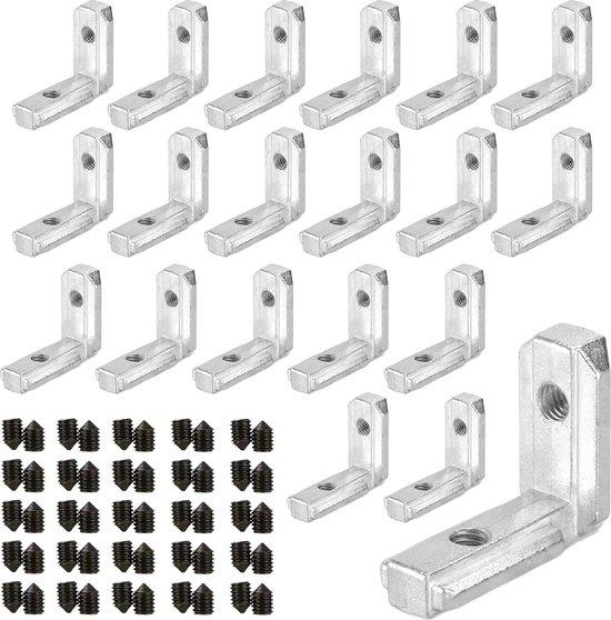 OEM Aluminium Profilverbinder 20er Set 90 Grad Binnenhoek T-Schrauben M6 2026