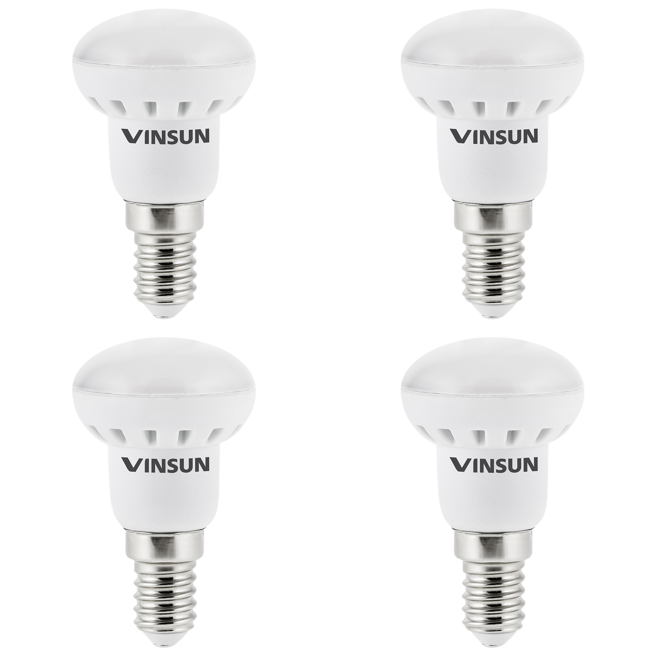 LED Lampen E14 warmweiss - 4x LED E14 3W - E14 LED Reflektor VINSUN Leuchtmittel 4_X_VS_E14_R39_3W