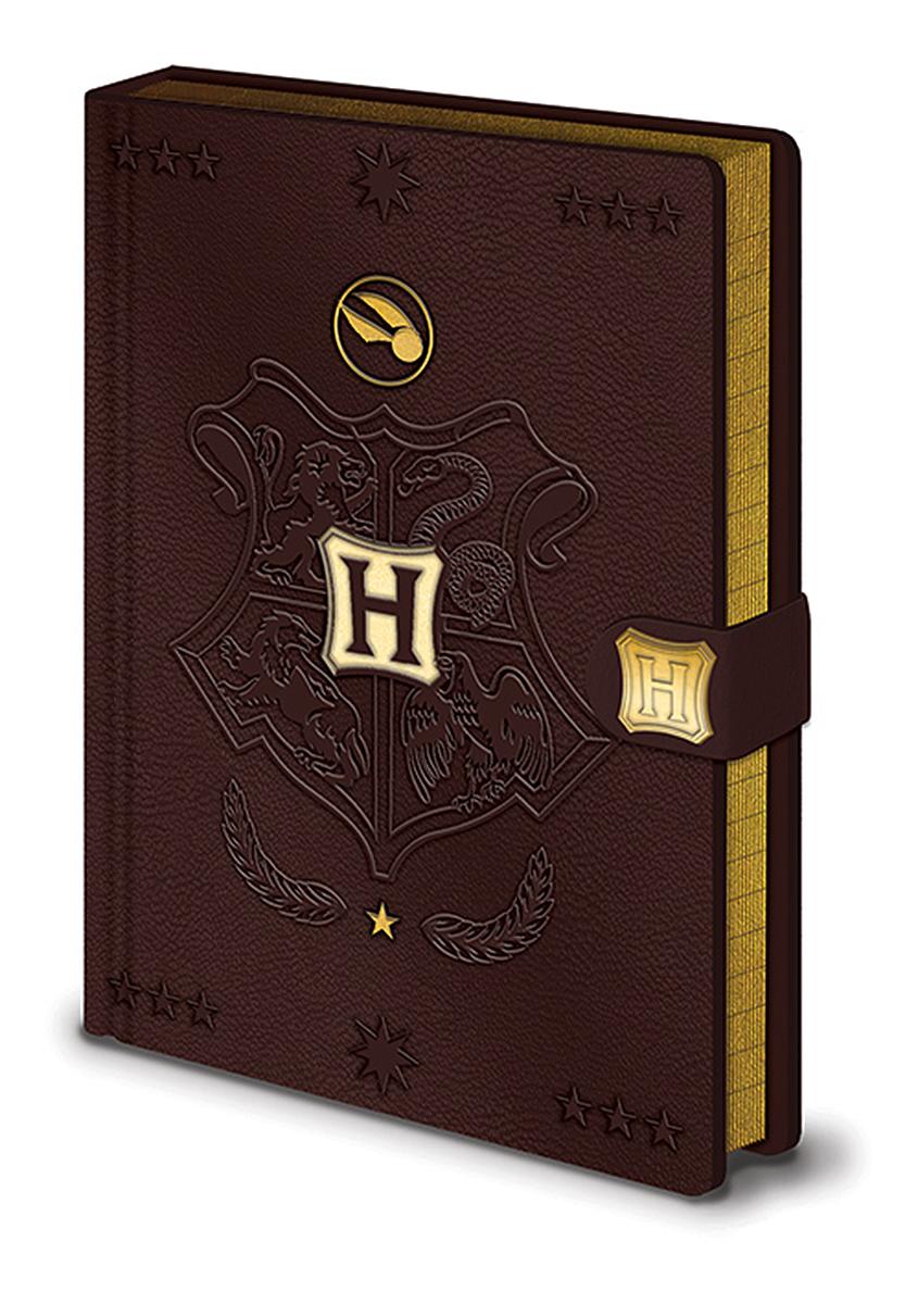 Harry Potter Hogwarts Crest Logo A5 Hardcover Notizbuch mit Metall Verschluss 