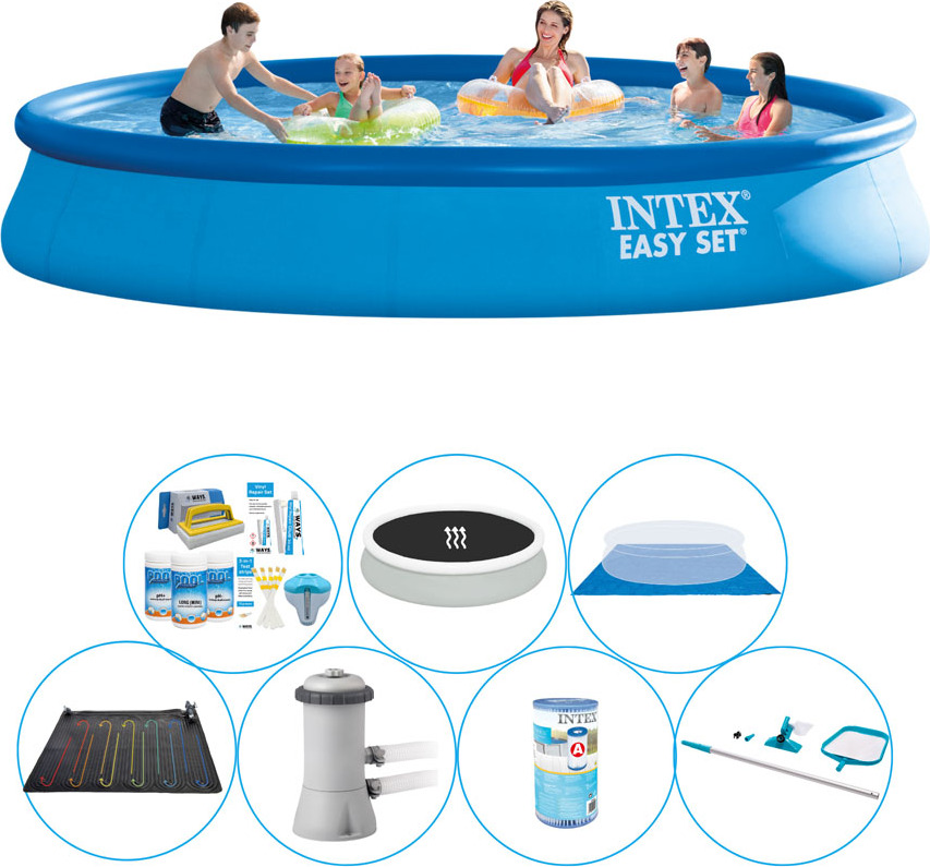 Bazénová súprava všetko v 1 - Intex Easy Set Round 457x84 cm