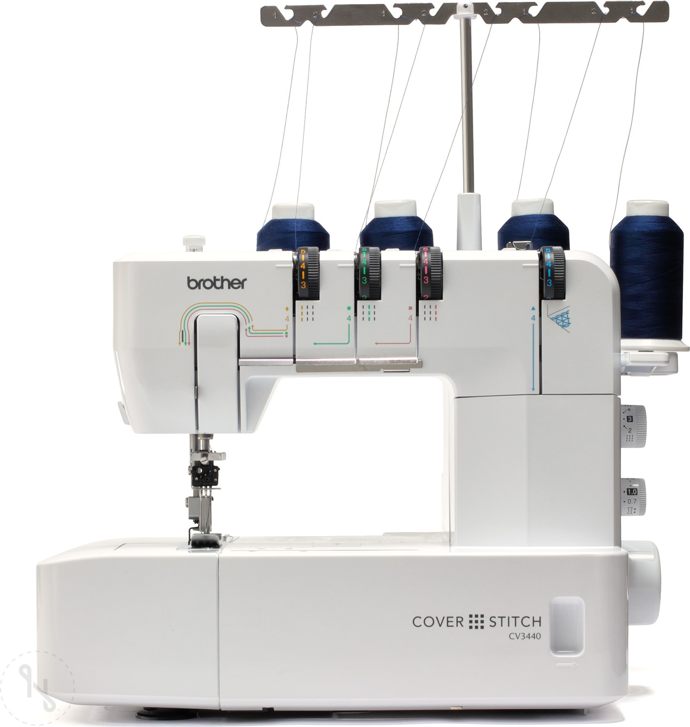 Brother CV3440, Weiß, Overlock-Nähmaschine, Overlock, 1000 SPM, Mechanisch, 396 mm