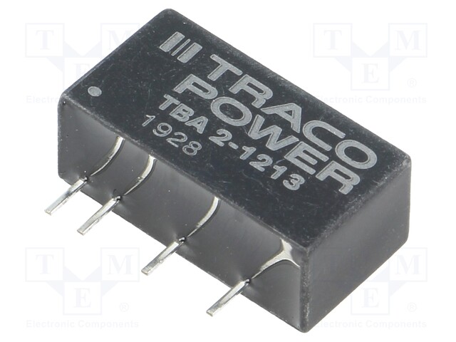 TNE 1x Wandler: DC/DC 2W UEing: 10,8÷13,2V IAusg: 130mA TBA 2-1213 DC/DC Wler _1GH_TBA2-1213