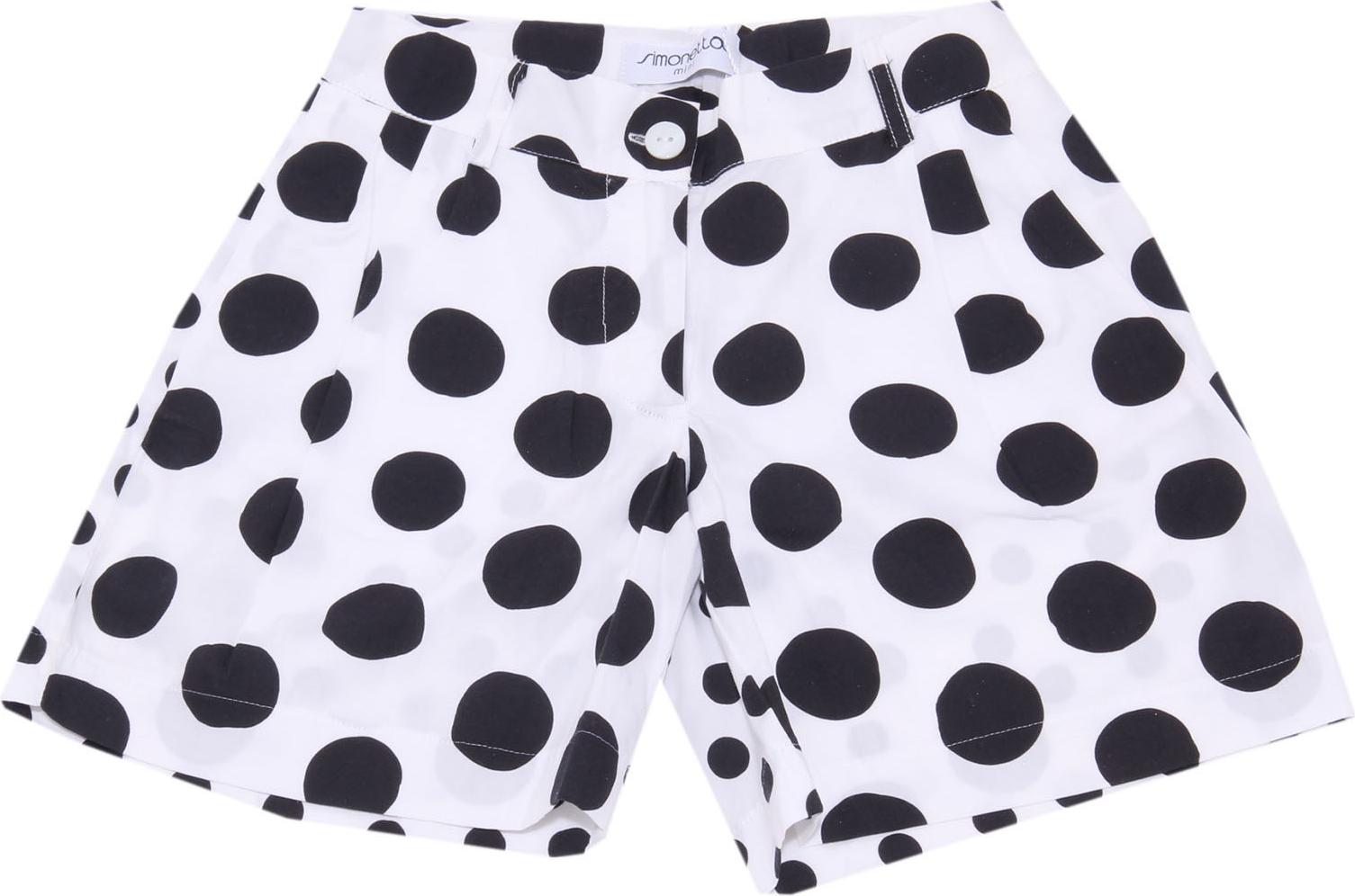 5455AB bermuda bimba GIRL SIMONETTA MINI dark blue pois shorts kid