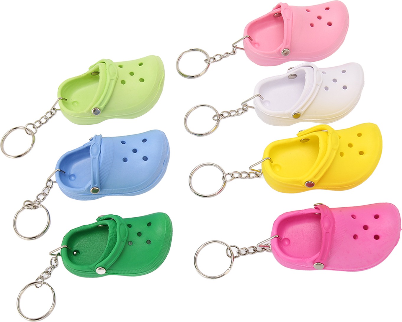 Cocosity Silikon-Schlüsselanhänger für Hausschuhe,Schlüsselanhänger für Hausschuhe,Schlüsselanhänger für Strandschuhe,Schlüsselanhänger für Sandalen,Schlüsselanhänger für Schuhe,Schlüsselanhänger für kleine Schuhe