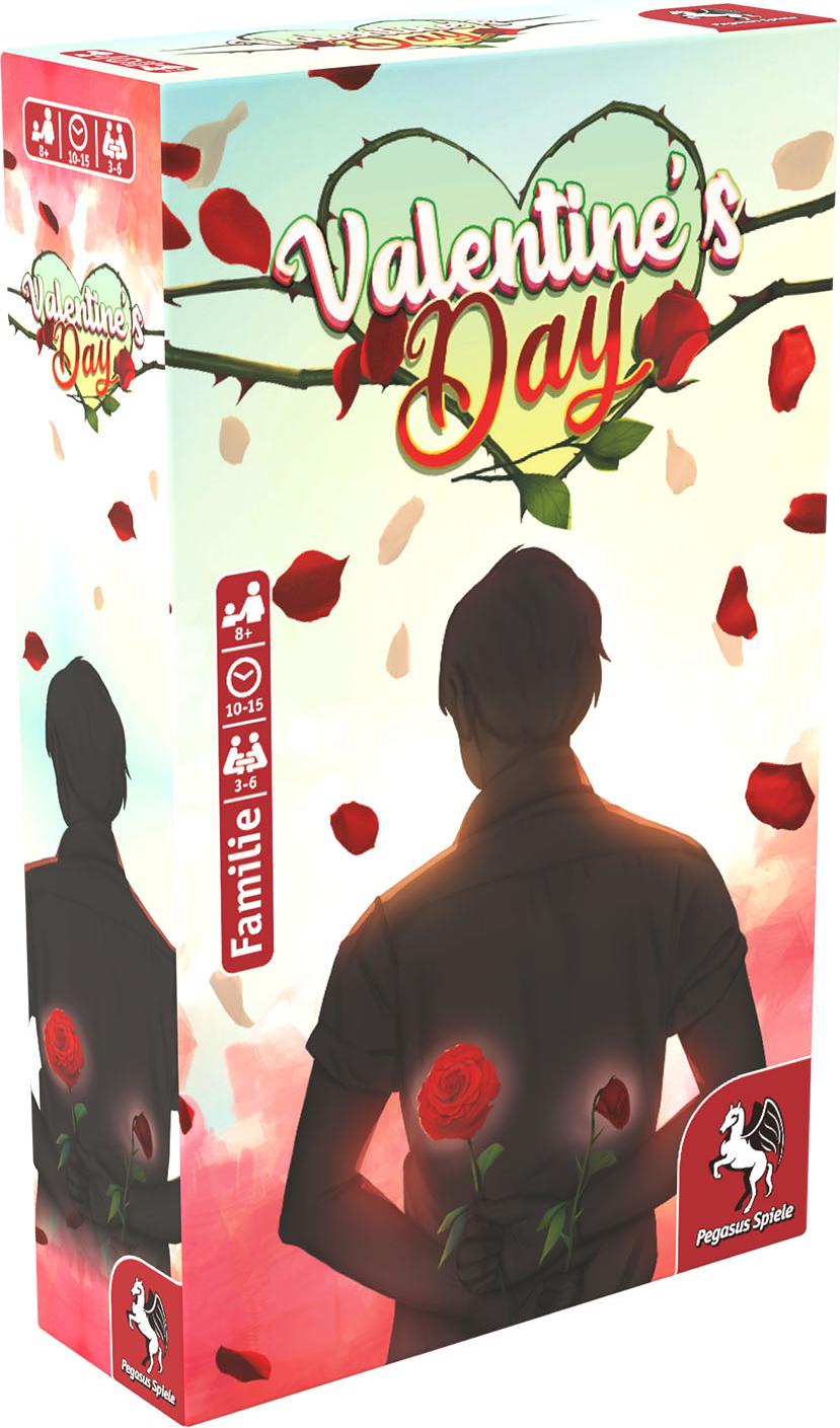 Pegasus Spiele Valentines Day Kartenspiel, Bluff- und Strategiespiel für 3-6 Spieler 57110G