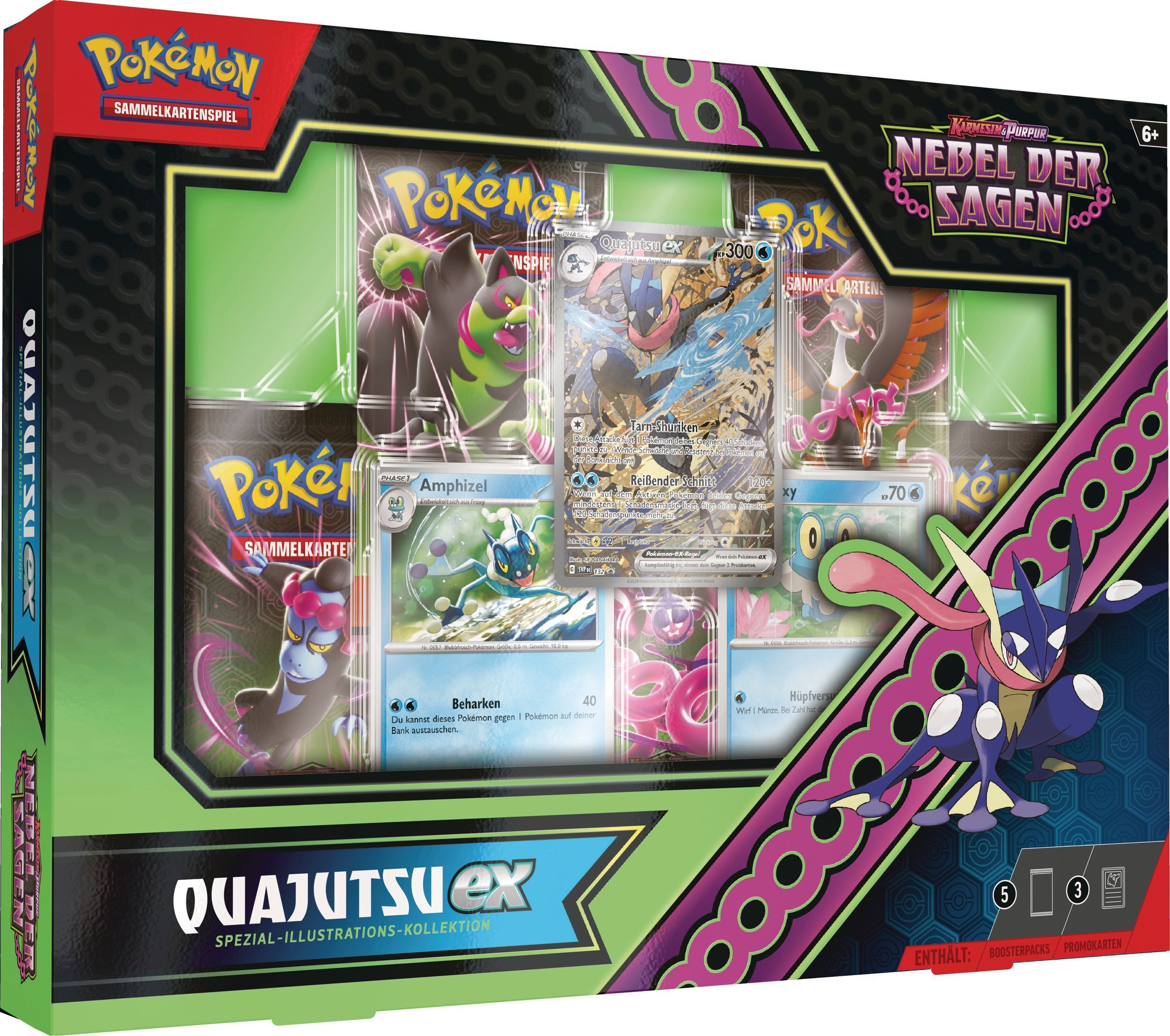 AMIGO Spiel + Freizeit GmbH Quajutsu-EX | Spezial-Kollektion | Pokemon Karten deutsch 290-45927