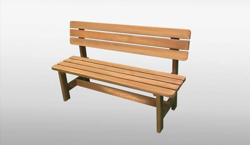 PROMEX Holz-Bank Summer honigbraun Promadino Holzbank Sitzbank Gartenbank Holz Bank 60190