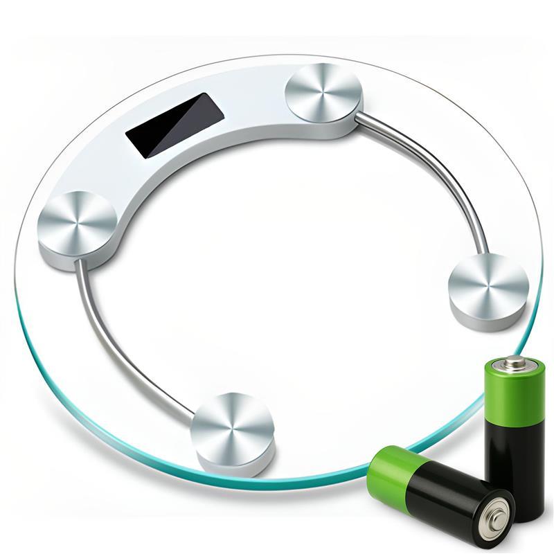 Personenwaage Digital mit Step-On Technologie Hochpräzise Sensoren Glas Waage Personen LCD bis 180kg 100gr Gewichtswaage kg lbs St Transparent Retoo O201