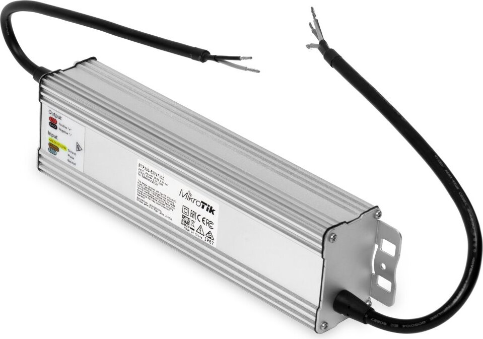 Mikrotik MTP250-53V47-OD, Netzvermittlung, Draußen, 100-240 V, 50/60 Hz, 250 W, 53 V