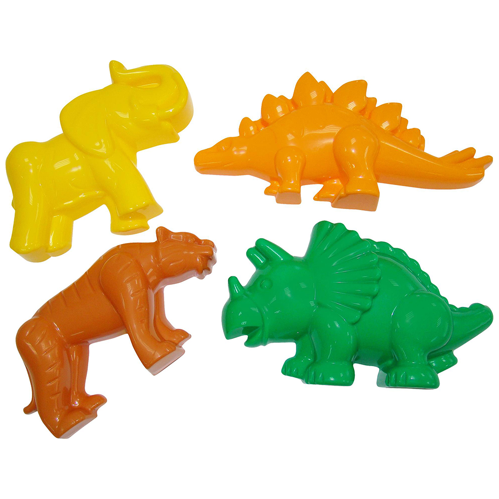 6 Stück Mini Dinosaurier Sandformen Strand Bauspielzeug Kinder Spaß Aktivität 
