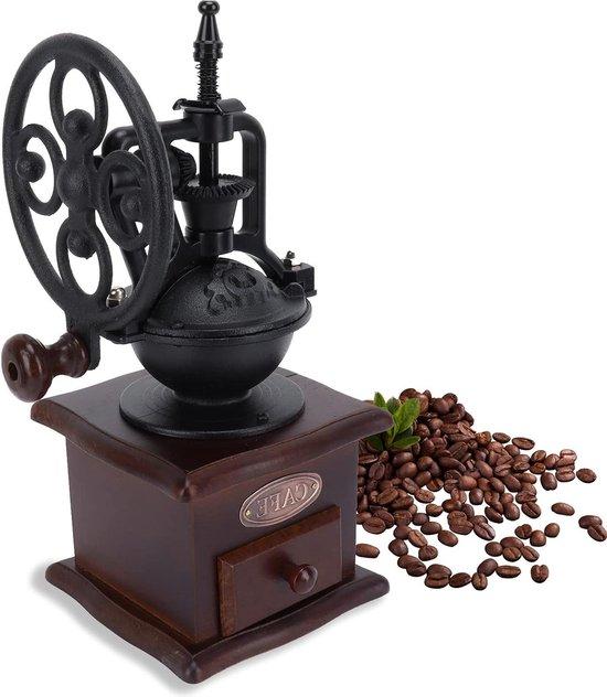 Famanu Kaffeebohnenmühle Vintage - Handmühle aus Holz mit Lade SHSHOP