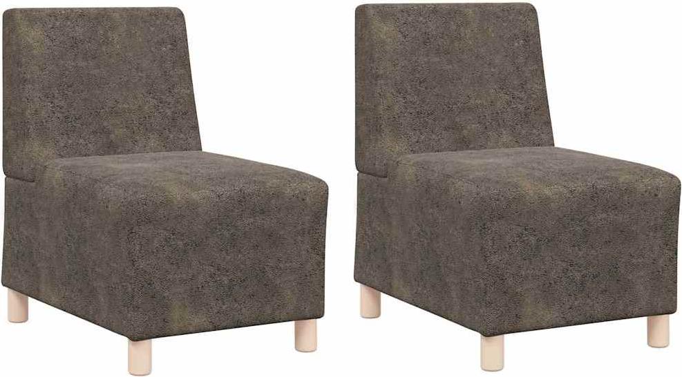 Syfax Modulares Armfreies Sofa 2 pcs Dunkelgrau 55 x 74 x 82 cm 4593399790