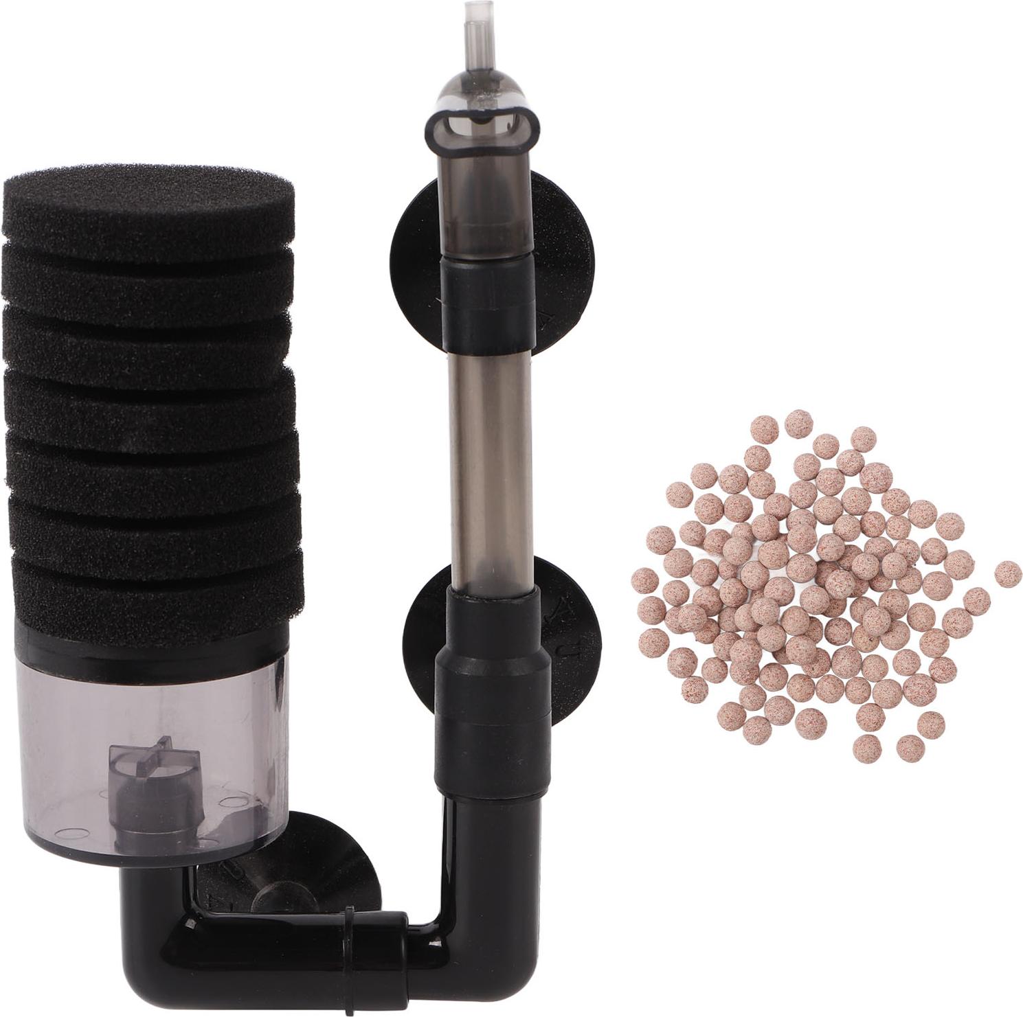 Gistuch Aquarium-Schwammfilter, starke Adsorptionskapazität, leises Mini-Aquarium, biochemisches Wasser mit Material YU-118