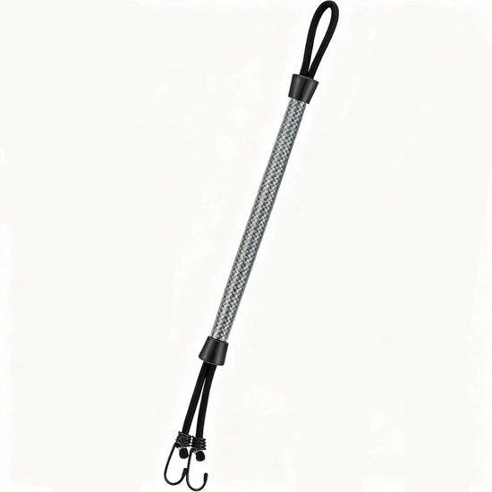 OEM Bootzug für Boote - 2 Stück - Ausziehbar 55cm - Anlegetau für Boote - Schwarz - Anmeertau - Bootzug - Bootzubehör für Bootsdock - Dockleine mit Haken - Für Boote, Kajak, Jetski, Ponton, Kanu 2026