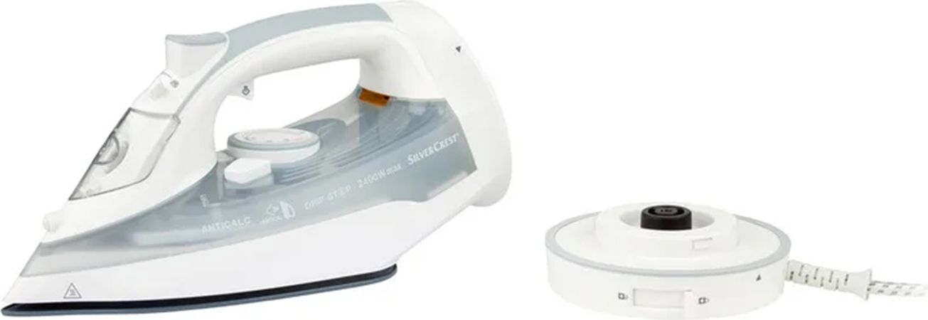Silvercrest Dampfbügeleisen kabellos »SDBK 2400 E1« grau Bügeleisen 374197