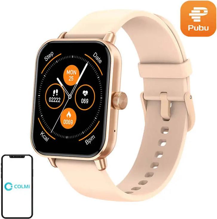 Smartwatch Colmi P81, Bluetooth 5.3, 300 mAh, IP68, Gold P81 Gold