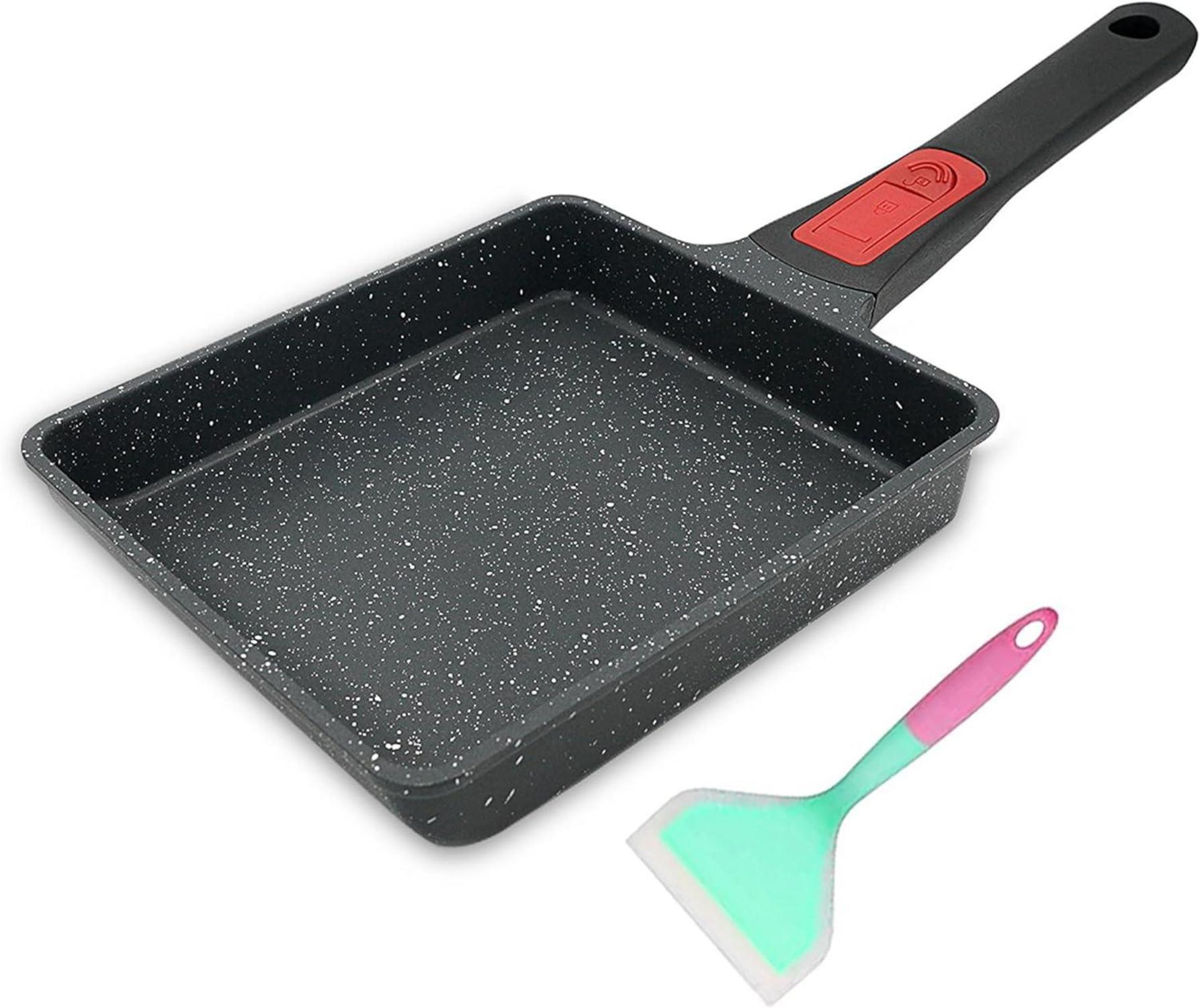 Sonstige Bobikuke Tamagoyaki Pfanne Antihaft Rechteck 19 x 16 cm Schwarz