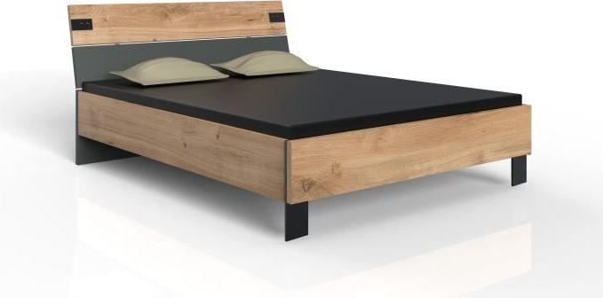 Bett 160 x 200 cm, Eiche Poutre, Graphit, WIMEX LAMIA LAMIAS26351