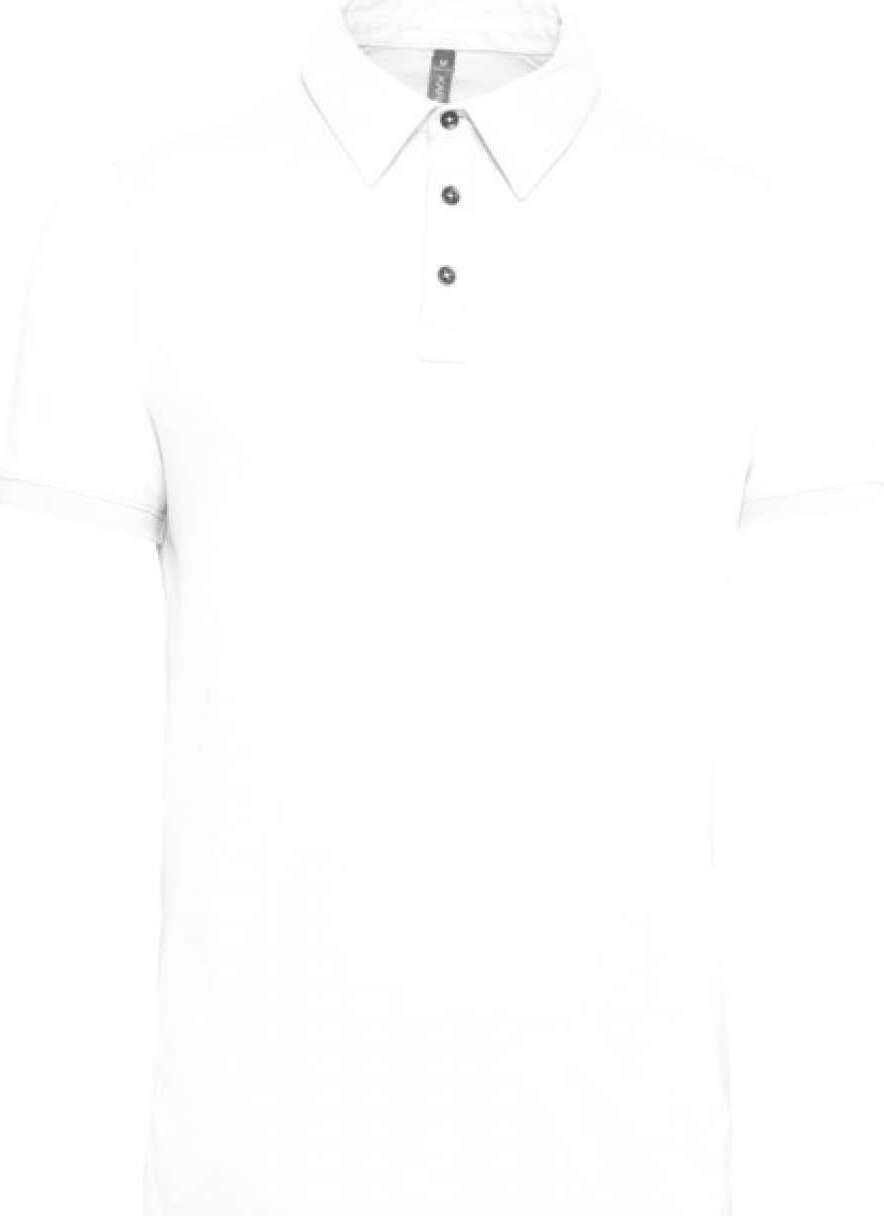 Kariban Herren Polo-Shirt Polohemd Poloshirt Polo Arbeit Freizeit Hemd, Größe:2XL, Farbe:Weiß ep-91348