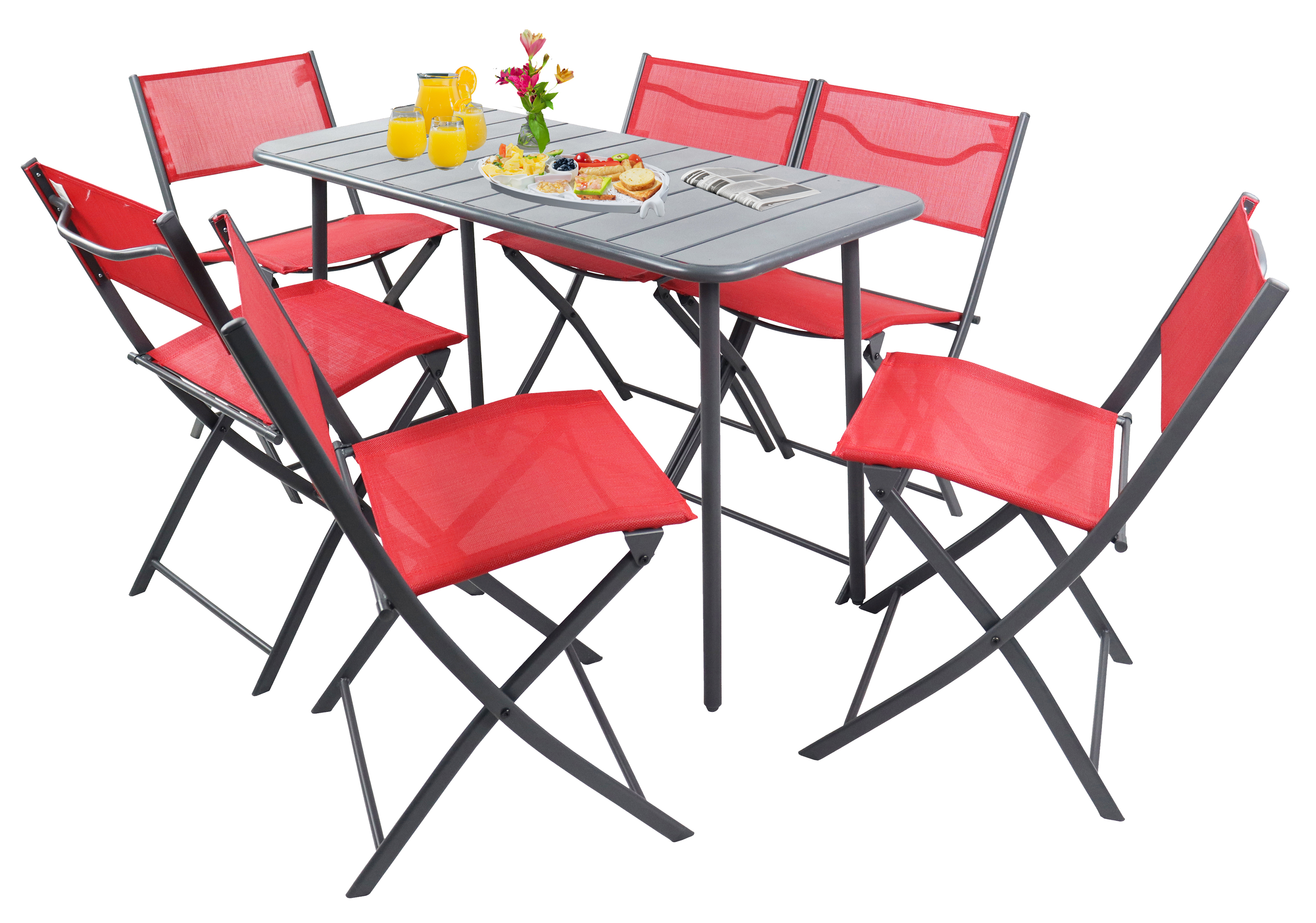 7 ks. Bistro set Balkónový set Záhradný set Kovový Sumila