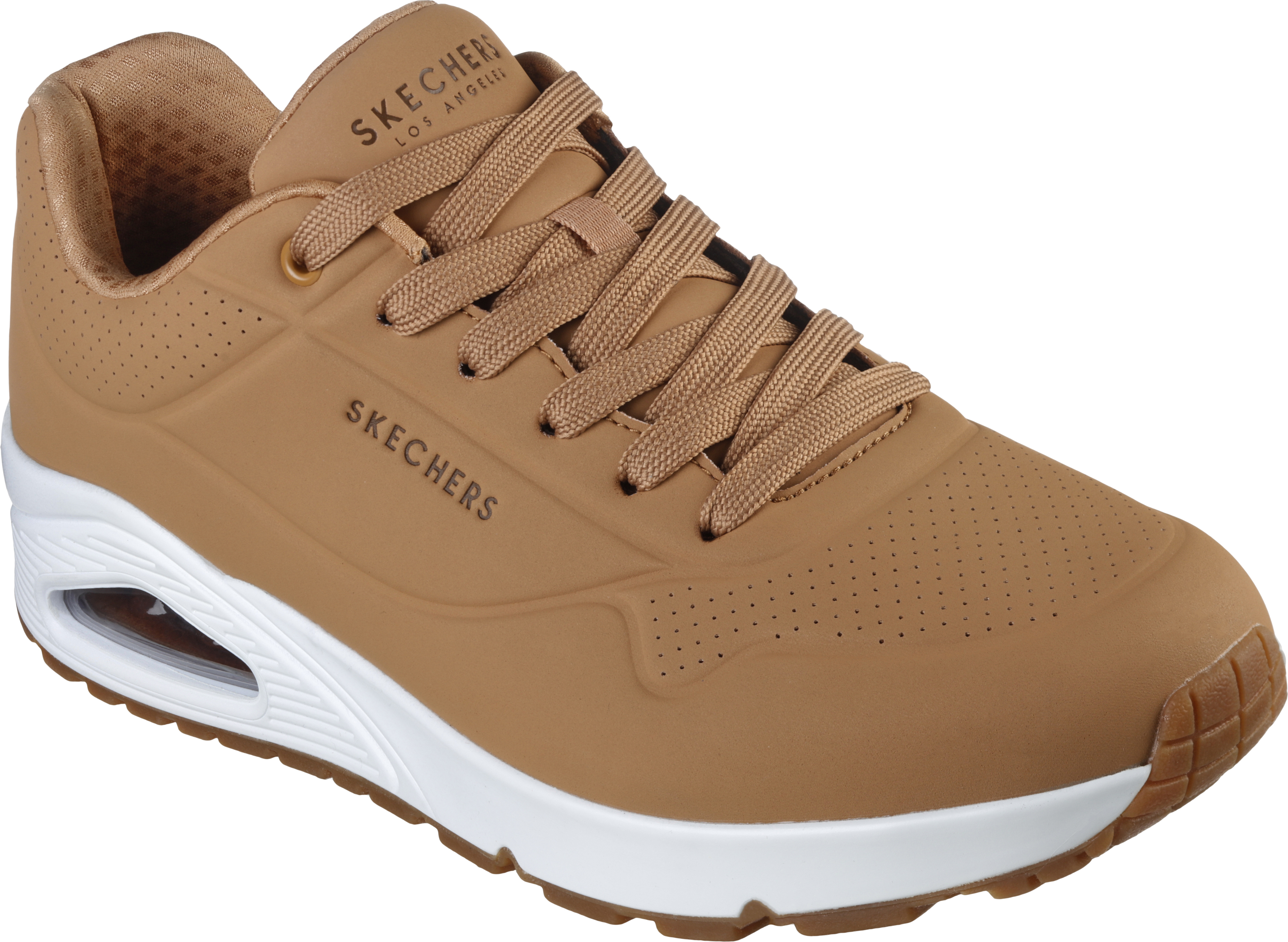 Skechers pánske tenisky UNO STAND ON AIR brown-white, Farba:brown, EU Size:42