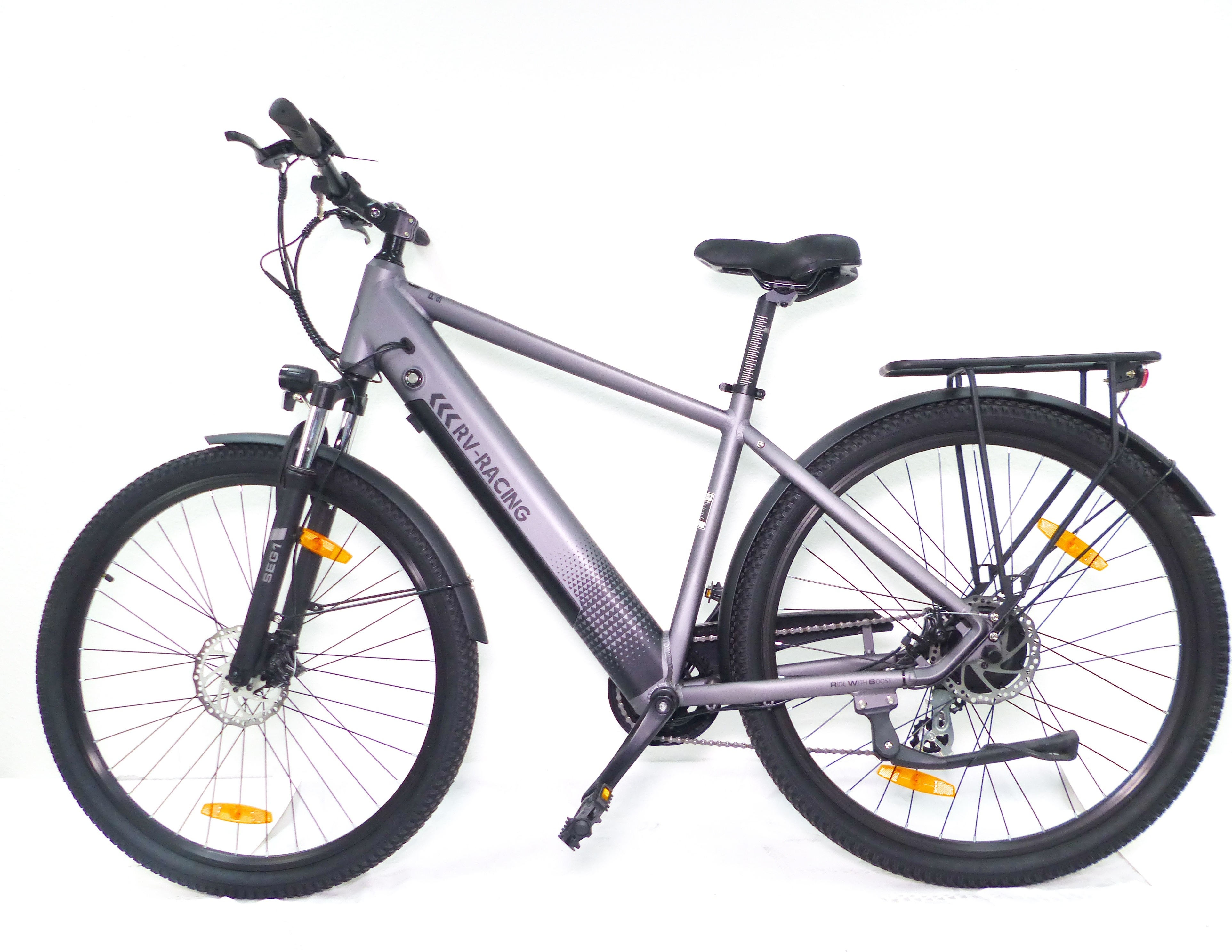 29 Zoll E-Bike Fahrrad Herrenfahrrad Citybike Elektrofahrrad 36V 250W 70km Grau