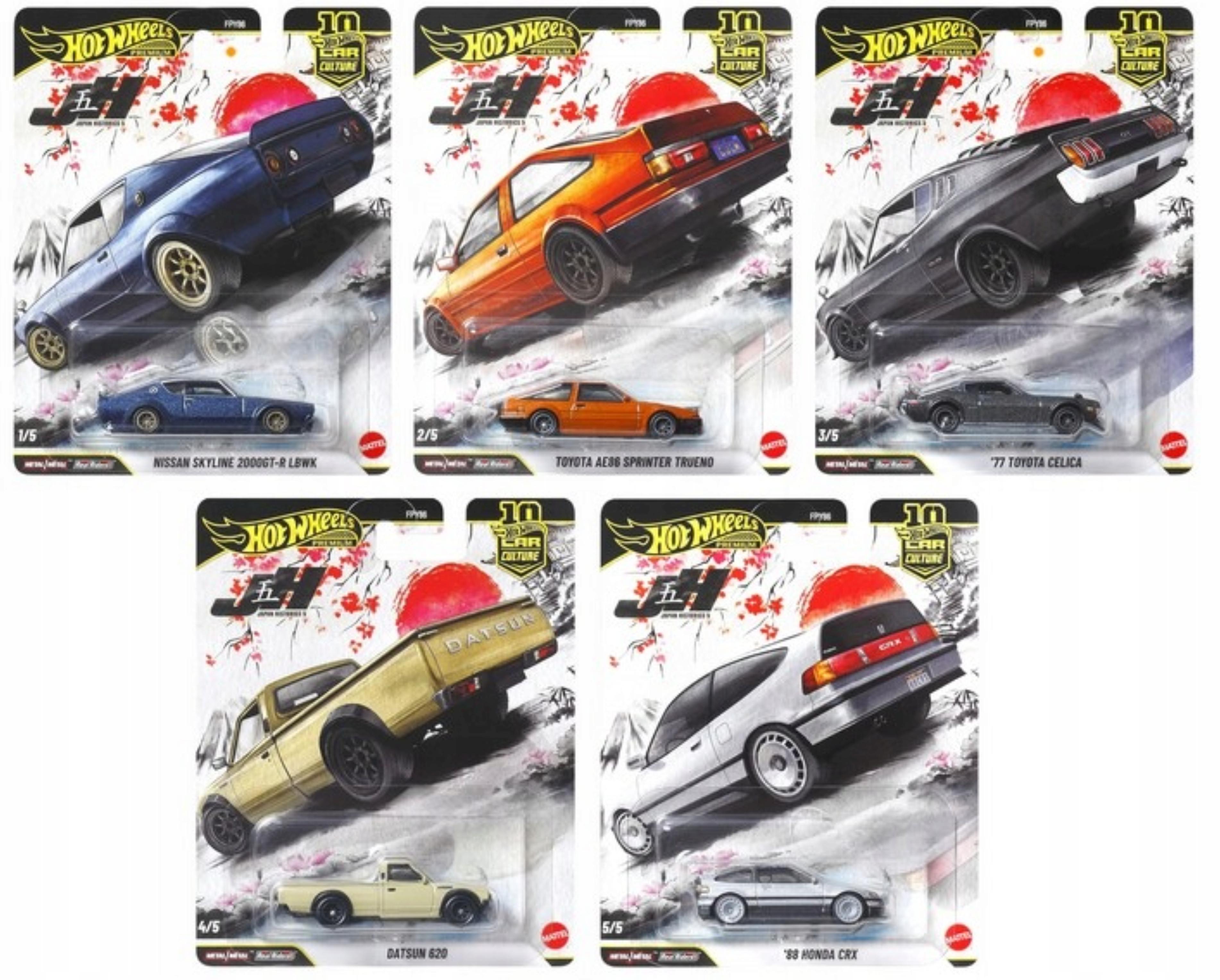 Mattel HOT Wheels Premium Japan Historic – Car Culture – 5 Fahrzeuge – Neu– Sammlerset – FPY86-976P