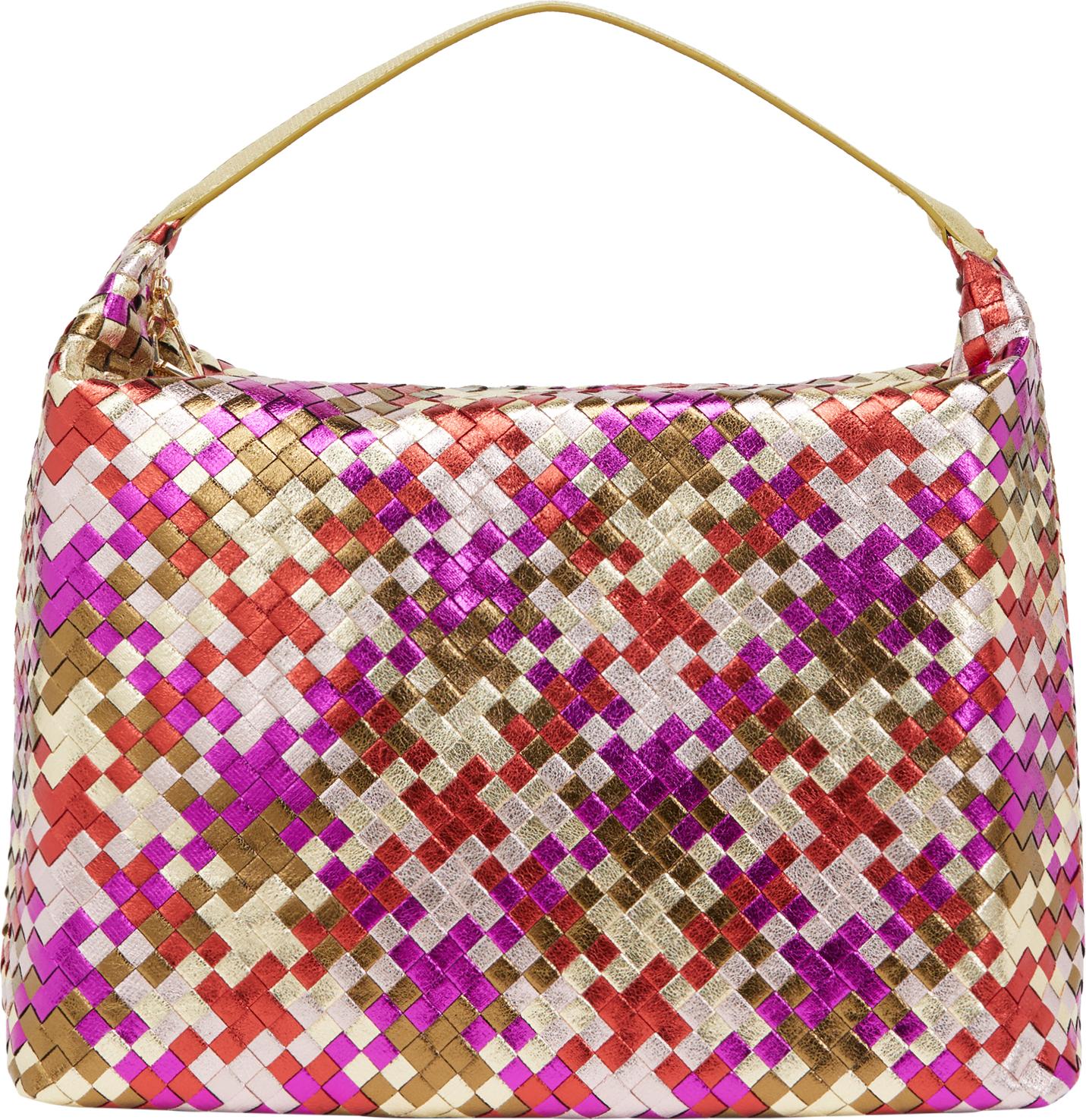 FENIA damen hobo-tasche - goldfuchsia, onesize