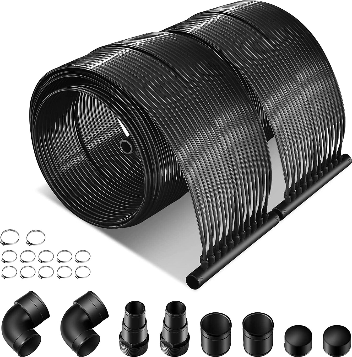 COSTWAY Solarkollektor, Poolheizung 600 x 75 cm, Solarheizung aus UV-beständiger Kunststoff, Pool Heizung für Pools bis 25800 L NP11010-6