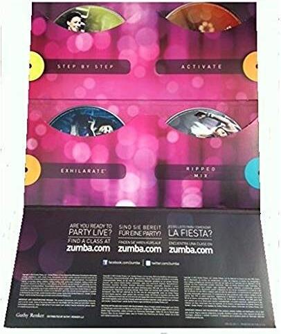 4 tlg. Zumba DVD Set, Workout für zu Hause, Zumba Fitness 12345