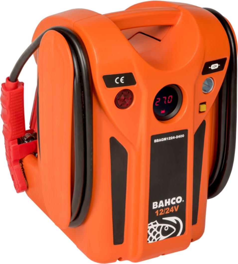 Bahco 2400 CA/1200 CA Batterie-Booster 12/24V starker AGM Booster