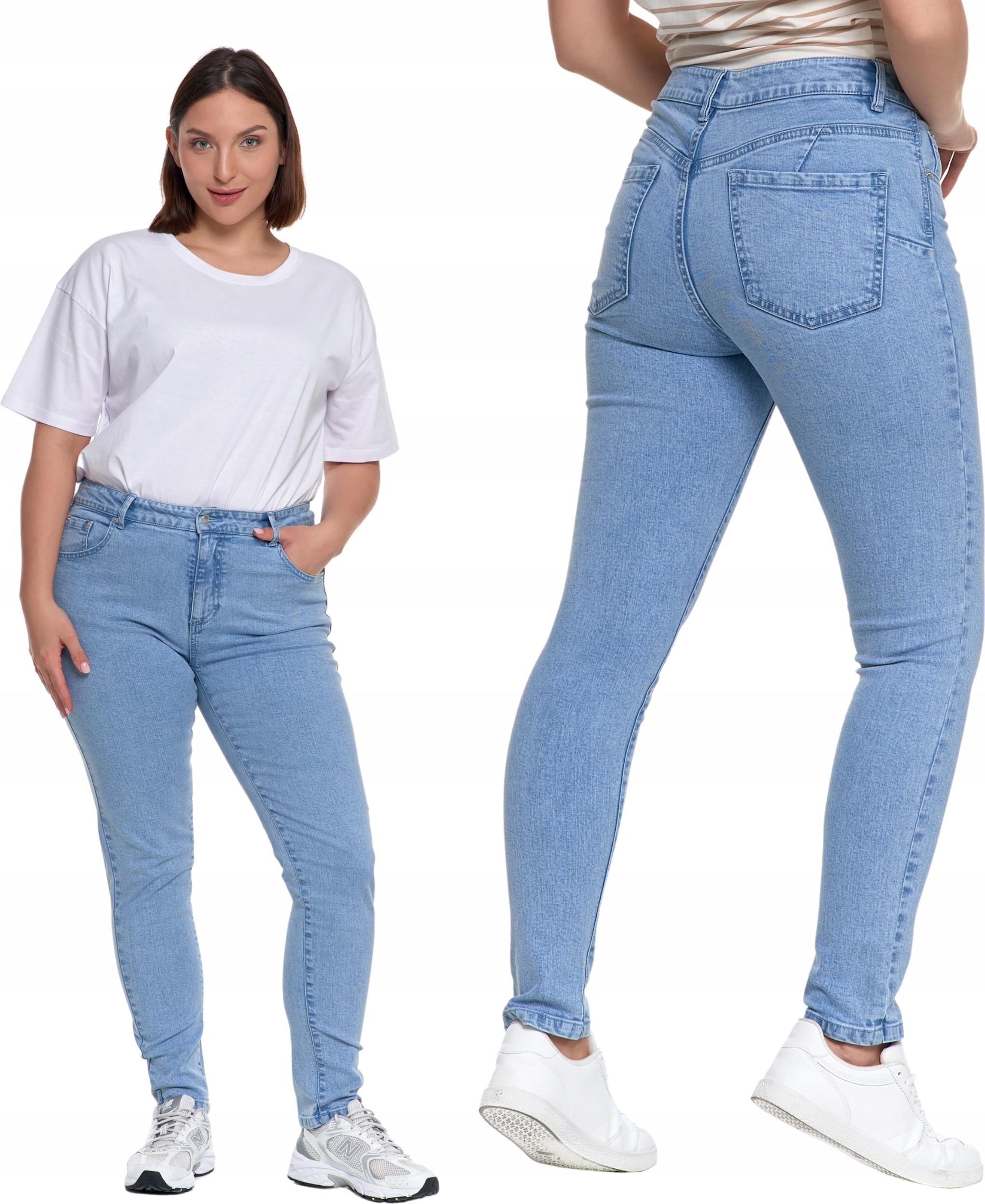 Jeans Damen Jeans mit hoher Taille Classic Skinny MORAJ r. XL